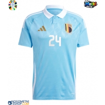 Moški Nogometni dresi Belgija Amadou Onana #24 Gostujoči EP 2024 Kratek Rokav